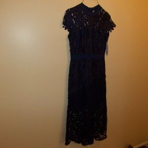 Antonio Melani Deep Blue Lace Dress 4